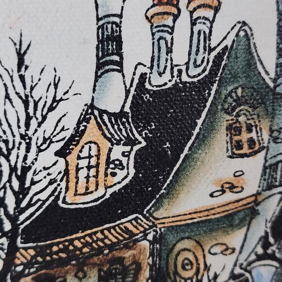 Robert Scott Original Oil Painting Paris France Parisian village Turnabout Town - Picture 8 of 11